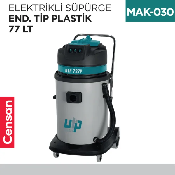 ELEKTRİKLİ SÜPÜRGE END.TİP PLASTİK 77 LT  (UTP727P)