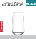 MEŞRUBAT BARDAĞI 3LÜ LAL 480 CC LAV (LAL376A)