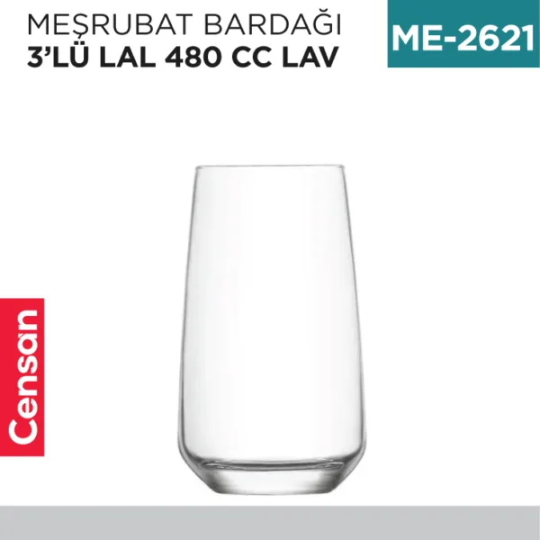 MEŞRUBAT BARDAĞI 3LÜ LAL 480 CC LAV (LAL376A)