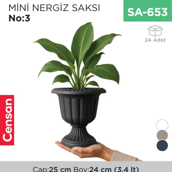 MİNİ NERGİS SAKSI NO:3 (MN03) (3