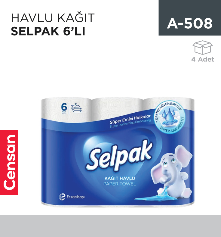 A-508_1dd94453f94dd05b83ca3703f00ce2f7 HAVLU KAĞIT SELPAK 6LI