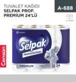 TUVALET KAĞIDI SELPAK PROF.PREMİUM&amp;EKSTRA 24LÜ (7906605)