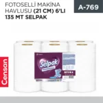 FOTOSELLİ MAKİNA HAVLUSU (21 CM) 6 LI 135 MT (SELPAK) (7906631)