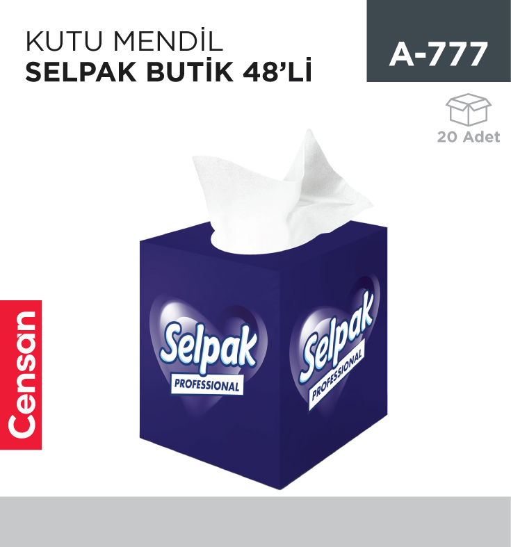 A-777_d3e9edbbb365ce9f7e4833e1dec44a97 KUTU MENDİL SELPAK BUTİK 48Lİ (7906666)