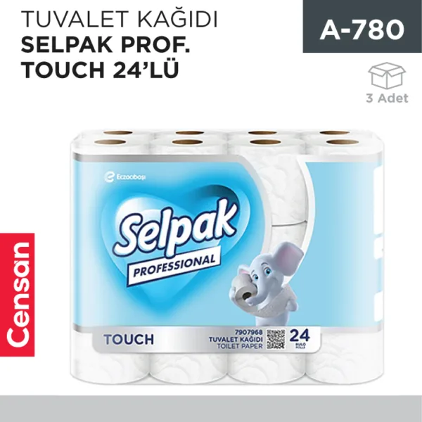 TUVALET KAĞIDI SELPAK PROF.TOUCH 24LÜ (7907968)