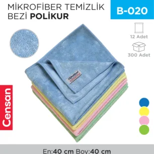MİKROFİBER TEMİZLİK BEZİ POLİKUR (3222)(4121)