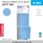 MİKROFİBER OTO BEZİ CETY 50*70 CM (BAKLAVA DESEN) (RND06)