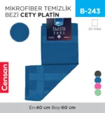 MİKROFİBER TEMİZLİK BEZİ PLATİN 40*60 CM