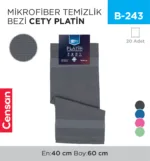 MİKROFİBER TEMİZLİK BEZİ PLATİN 40*60 CM