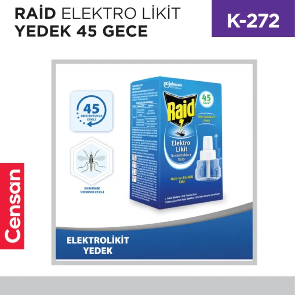 RAİD ELEKTRO LİKİT YEDEK  45 GECE