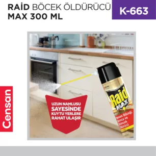 RAİD BÖCEK ÖLDÜRÜCÜ MAX 300 ML