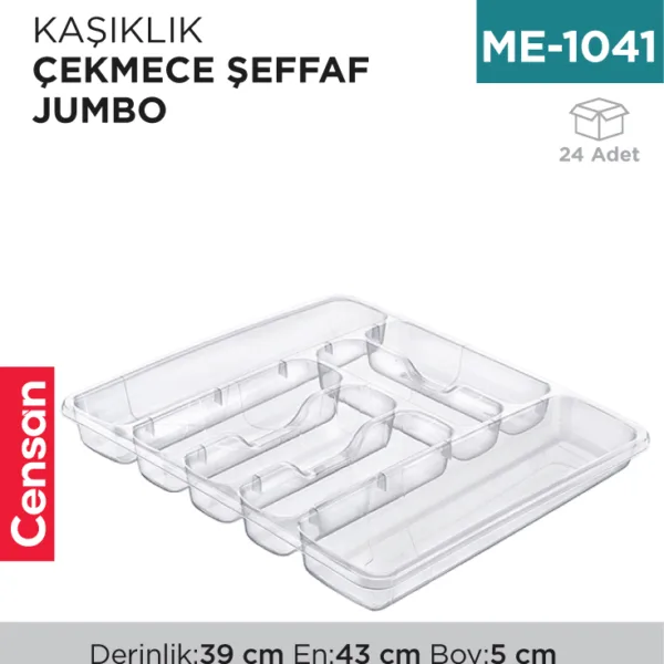 KAŞIKLIK ÇEKMECE ŞEFFAF JUMBO (E-204)