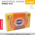 ENDÜSTRİYEL SÜNGER ACORD-SPEED 4LÜ (391)