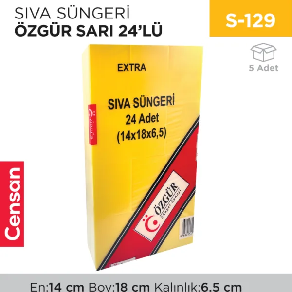 SIVA SÜNGERİ ÖZGÜR SARI 24LÜ
