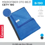 MİKROFİBER OTO BEZİ CETY 190 (RND14)