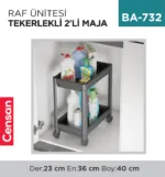 RAF ÜNİTESİ TEKERLEKLİ 2Lİ MAJA (0190-0770)
