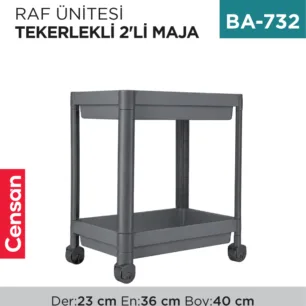 RAF ÜNİTESİ TEKERLEKLİ 2Lİ MAJA (0190-0770)