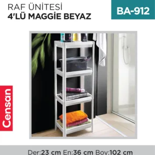 RAF ÜNİTESİ 4LÜ MAGGİE BEYAZ (0251)