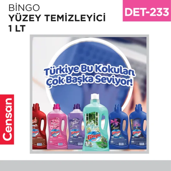 BİNGO YÜZEY TEMİZLEYİCİ 1 LT