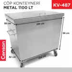 ÇÖP KONTEYNERİ METAL 1100 LT(7651)