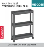 RAF ÜNİTESİ TEKERLEKLİ 3LÜ SLİM (0060)(3010)(0800)