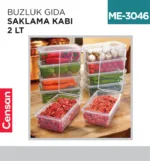 BUZLUK GIDA SAKLAMA KABI 2 LT