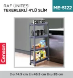 RAF ÜNİTESİ TEKERLEKLİ 4LÜ SLİM (0077-0794)