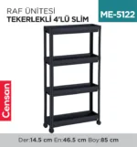 RAF ÜNİTESİ TEKERLEKLİ 4LÜ SLİM (0077-0794)