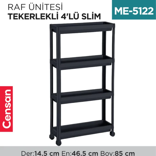 RAF ÜNİTESİ TEKERLEKLİ 4LÜ SLİM (0077-0794)