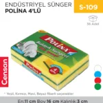 ENDÜSTRİYEL SÜNGER POLİNA 4LÜ (2233)