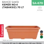 BAHÇE SAKSI KEMER NO:4 (TABAKSIZ) (70 LT) (KBS4)