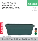 BAHÇE SAKSI KEMER NO:4 (TABAKSIZ) (70 LT) (KBS4)