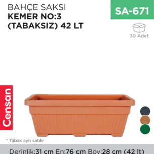 BAHÇE SAKSI KEMER NO:3 (TABAKSIZ) (42 LT) (KBS3)