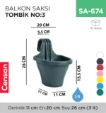 BALKON SAKSI TOMBİK NO:3 (3 LT)(TOM3)