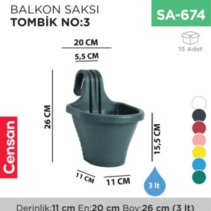 BALKON SAKSI TOMBİK NO:3 (3 LT)(TOM3)