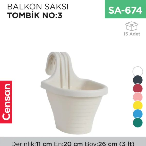 BALKON SAKSI TOMBİK NO:3 (3 LT)(TOM3)