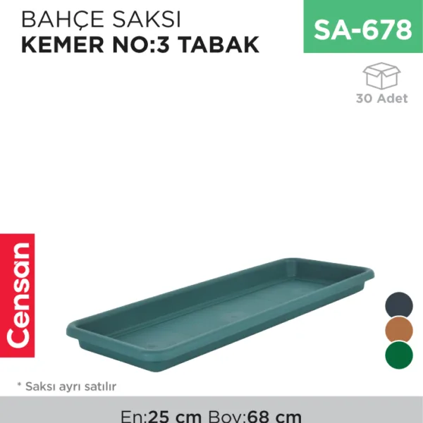 BAHÇE SAKSI KEMER NO:3 TABAK (KBS3)