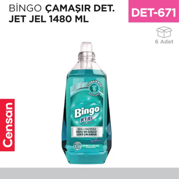 BİNGO ÇAMAŞIR DET. JET JEL 1480 ML