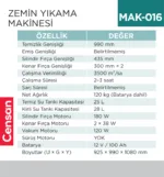 ZEMİN YIKAMA MAKİNESI  (UTP733B)