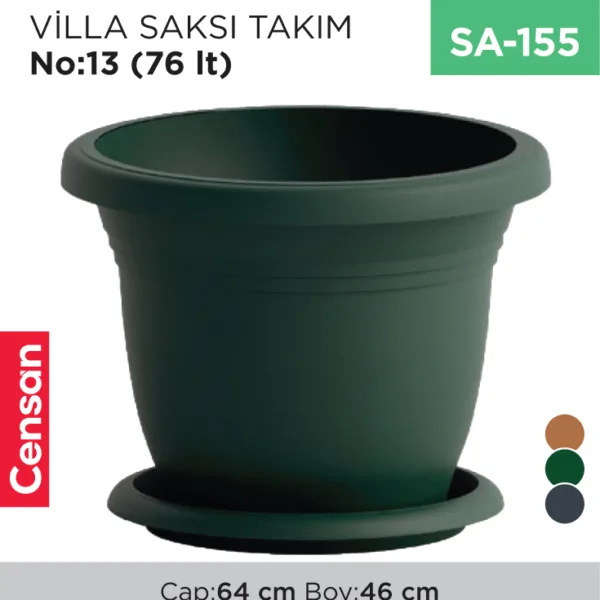 VİLLA SAKSI NO:13 TABAKSIZ (76 LT) (V513)