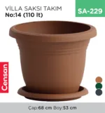 VİLLA SAKSI NO:14 TABAKSIZ (110 LT) (V514)