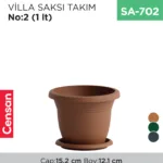 VİLLA SAKSI NO:2 TABAKSIZ (1 LT) (V502)