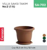 VİLLA SAKSI NO:2 TABAKSIZ (1 LT) (V502)