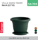VİLLA SAKSI NO:4 TABAKSIZ (2.7 LT) (V504)