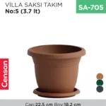 VİLLA SAKSI NO:5 TABAKSIZ (3.7 LT) (V505)