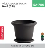 VİLLA SAKSI NO:6 TABAKSIZ (5 LT) (V506)