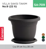 VİLLA SAKSI NO:9 TABAKSIZ (22 LT) (V509)