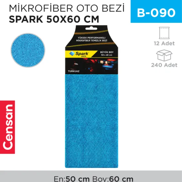 MİKROFİBER OTO BEZİ SPARK 50*60 CM (2310)