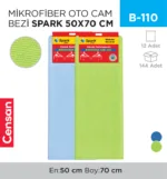 MİKROFİBER OTO CAM BEZİ SPARK 50*70 CM (2311)