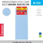MİKROFİBER OTO CAM BEZİ SPARK 50*70 CM (2311)